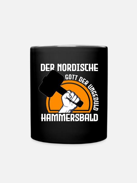 Nordischer Gott der Ungeduld - Tasse einfarbig - Schwarz