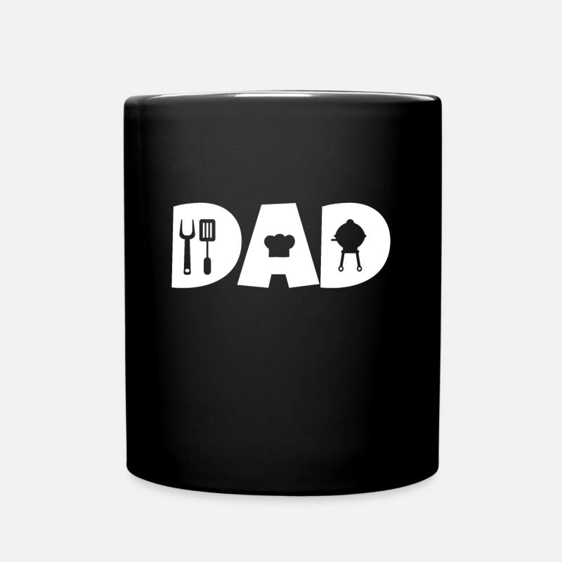 grill dad for Grill Papa Barbecue - Tasse einfarbig - Schwarz