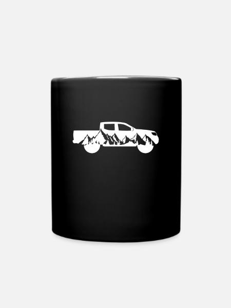 Pick up 4x4 voiture tout-terrain pick-up - Mug uni - noir