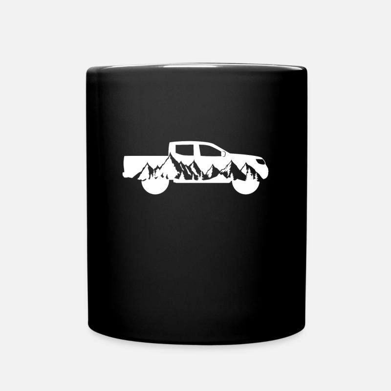 Pick up 4x4 voiture tout-terrain pick-up - Mug uni - noir
