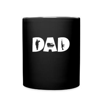 Daddy Soldier Gift Military Dad - Full Colour Mug - black - Front