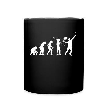 Padel Tennis Sport Trikot - Tasse einfarbig - Schwarz - Vorne