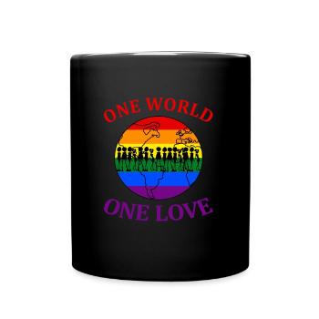 un monde que l’on aime - Mug uni - noir - Devant