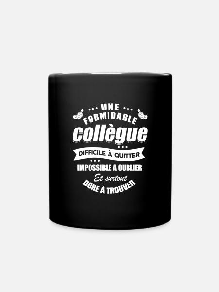 MEILLEURE COLLÈGUE IMPOSSIBLE À OUBLIER - Mug uni - noir