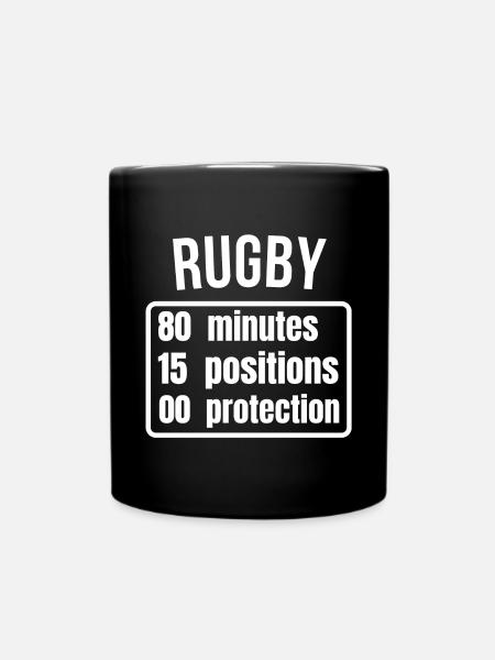 Rugby, Rugby-Sport, Rugby-Humor - Tasse einfarbig - Schwarz