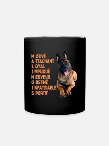Malinois chien de qualité - Mug uni - noir