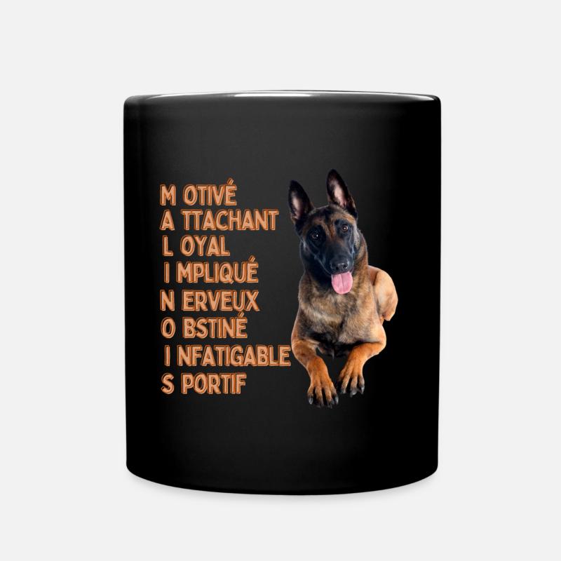 Malinois chien de qualité - Mug uni - noir