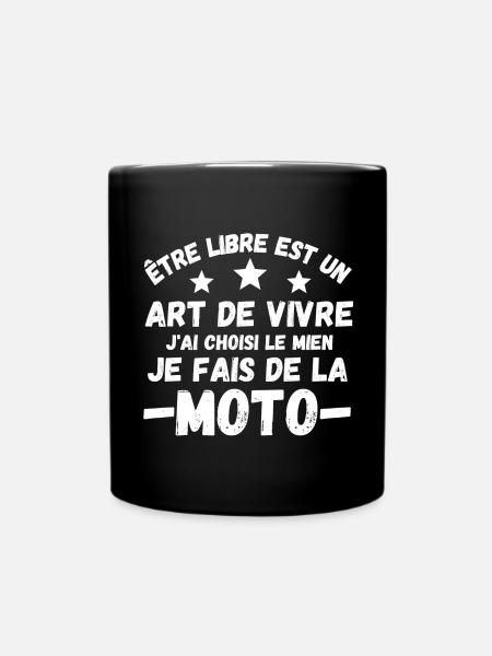 moto, moto sport, moto humour - Mug uni - noir