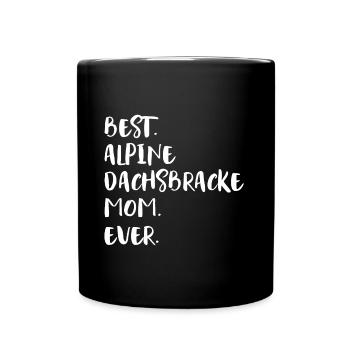Alpine Dachsbracke Mom - Full Colour Mug - black - Front