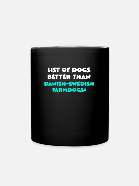 Danish-Swedish Farmdogs - Tasse einfarbig - Schwarz