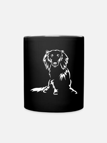Dackel "Black Edition" - Tasse einfarbig - Schwarz