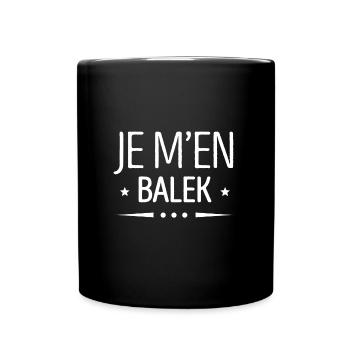 JE M'EN BATS LES Q. - Mug uni - noir - Devant