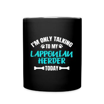Lapponian Herder - Tasse einfarbig - Schwarz - Vorne