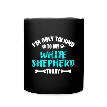 White Shepherd - Full Colour Mug - black - Front