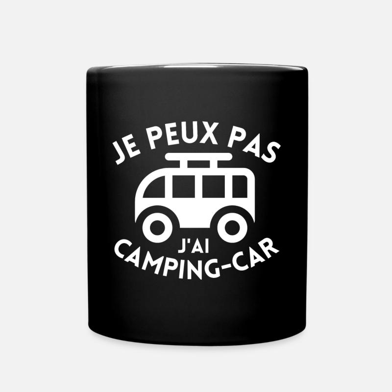 camping, car-camping - Mug uni - noir