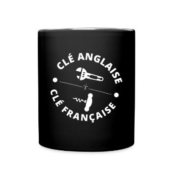 bricolage, bricoler, bricoleur - Mug uni - noir - Devant
