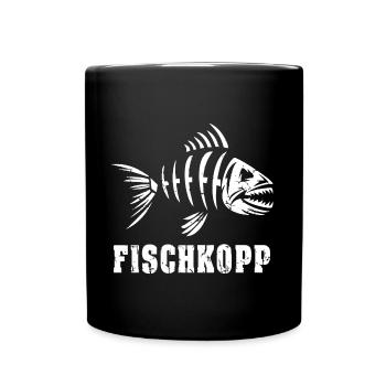 Fischkopp - Tasse einfarbig - Schwarz - Vorne