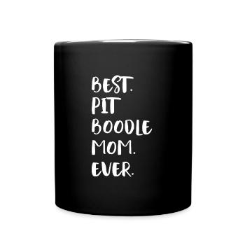Pit Boodle Mom - Full Colour Mug - black - Front