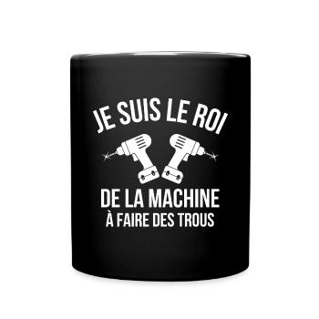 bricolage, bricoler, bricoleur - Mug uni - noir - Devant