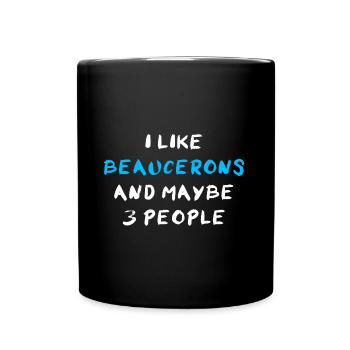 Beauceron - Tasse einfarbig - Schwarz - Vorne