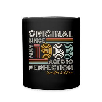 Mai 1963 Vintage Anniversaire Rétro - Mug uni - noir - Devant