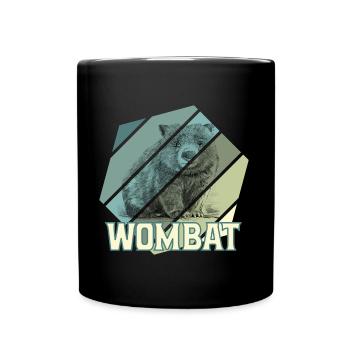 WOMBAT - Full Colour Mug - black - Front