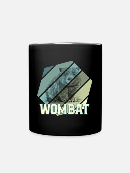 WOMBAT - Tasse einfarbig - Schwarz