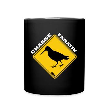 OBV - Chasse Fanatik Bécasse au sol - Mug uni - noir - Devant