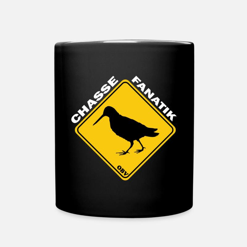 OBV - Chasse Fanatik Bécasse au sol - Mug uni - noir