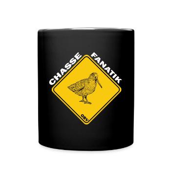 OBV – Chasse Fanatik bécasse Scolopax Rusticola - Mug uni - noir - Devant