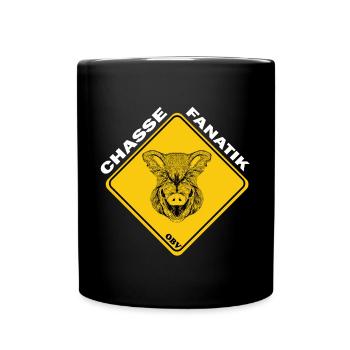 OBV - Chasse Fanatik Sanglier - Mug uni - noir - Devant