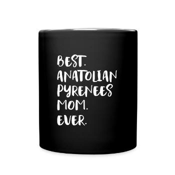 Anatolian Pyrenees Mom - Tasse einfarbig - Schwarz - Vorne