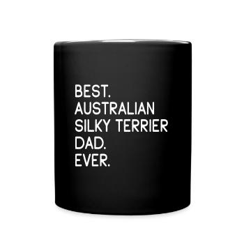 Australian Silky Terrier Dad - Full Colour Mug - black - Front