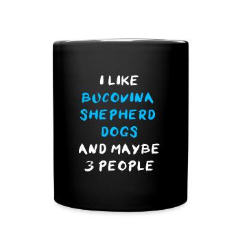 Bucovina Shepherd Dog - Tasse einfarbig - Schwarz - Vorne
