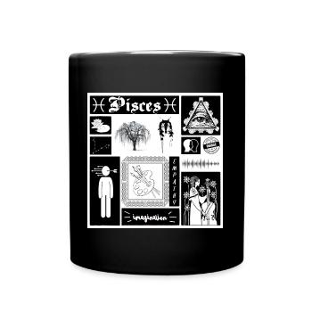 PISCES - Full Colour Mug - black - Front