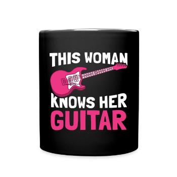 Electric Guitar Electric Guitar Guitarist Guitar - Full Colour Mug - black - Front