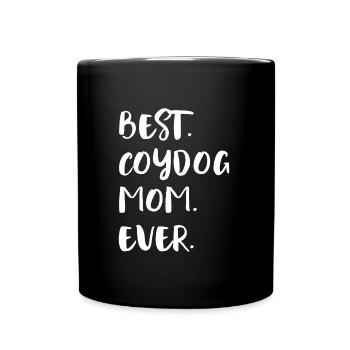 Coydog Mom - Full Colour Mug - black - Front