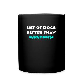 Cavapoms - Mug uni - noir - Devant