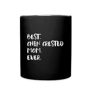 Chin Crested Mom - Full Colour Mug - black - Front