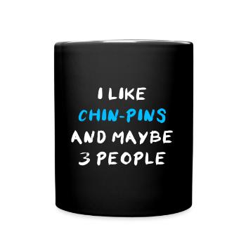 Chin Pin - Full Colour Mug - black - Front