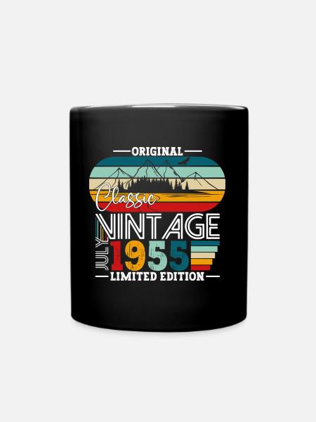 Original Juli Jahrgang 1955 67. Geburtstag Herren - Tasse einfarbig - Schwarz