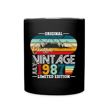 Original Juillet Millésime 1987 35ème Anniversaire Hommes - Mug uni - noir - Devant