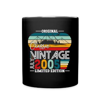 Original Juillet Millésime 2005 17ème Anniversaire Hommes - Mug uni - noir - Devant
