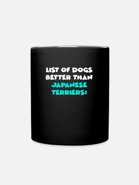 Japanese Terriers - Tasse einfarbig - Schwarz
