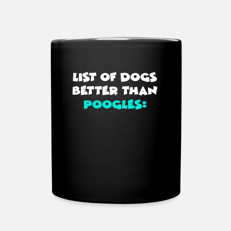Poogles - Mug uni - noir