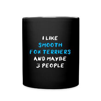 Fox Terrier lisse - Mug uni - noir - Devant