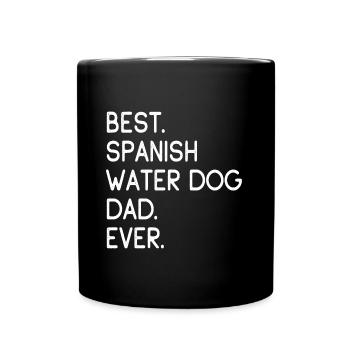 Spanish Water Dog Dad - Tasse einfarbig - Schwarz - Vorne
