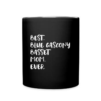 Bleu Gascogne Basset Maman - Mug uni - noir - Devant