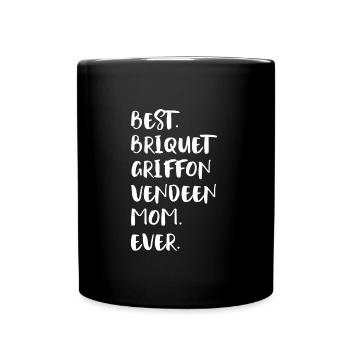 Briquet Griffon Vendeen Maman - Mug uni - noir - Devant