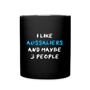 Aussalier - Mug uni - noir - Devant